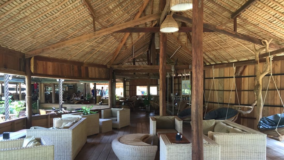 <strong>Lazy Beach, Koh Rong Sanloem:</strong> Lazy Beach resort features beachside bungalows and a central "Octagon Bar" for relaxing with fellow guests. 