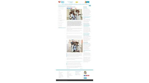 The page on the hospital's website that features an article about Dr. Colin Knight.
