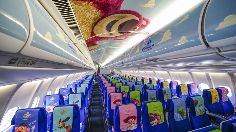 To infinity and beyond On board the Toy Story themed airplane CNN