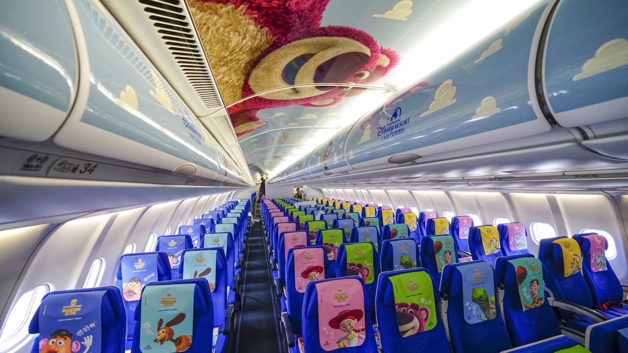 <strong>Total immersion</strong>: The plane is a partnership between Shanghai Disney Resort and China Eastern Airlines.