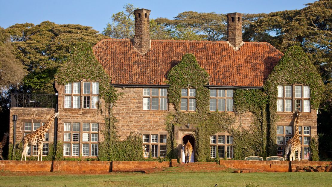 Giraffe Manor acts as a home for endangered Rothschild giraffes.