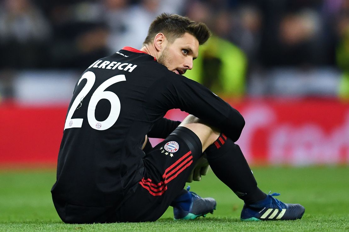 A dejected Ulreich after his error proved costly.