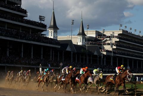 The Kentucky Derby, first run in 1875, is the first leg of the American Triple Crown and a sporting and cultural icon in the US. It  is for three-year-old thoroughbreds and is run over a mile and a quarter at Churchill Downs. 