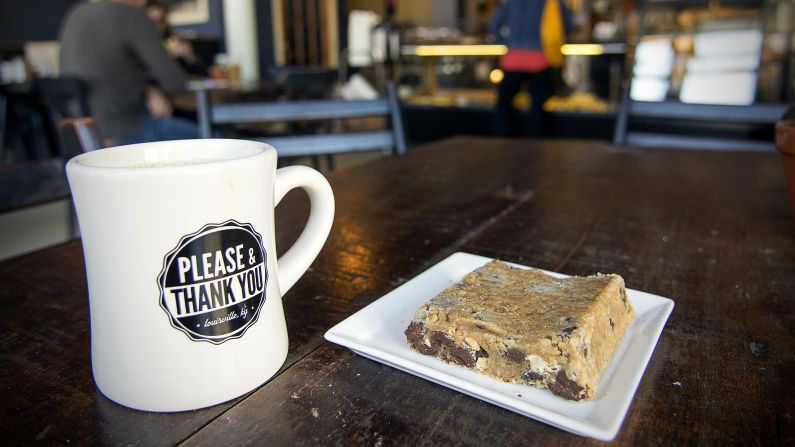 <strong>A caffeinated alternative:</strong> Bourbon isn't the only carefully crafted drink in town. Please & Thank You pairs locally roasted coffee with homemade baked goods.