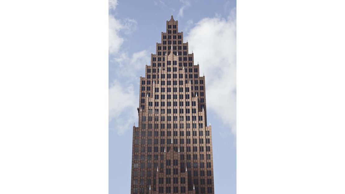 The Bank of America Center in Houston, Texas was completed in October 1983 and designed by award winning architect Philip Johnson and partner John Burgee.  