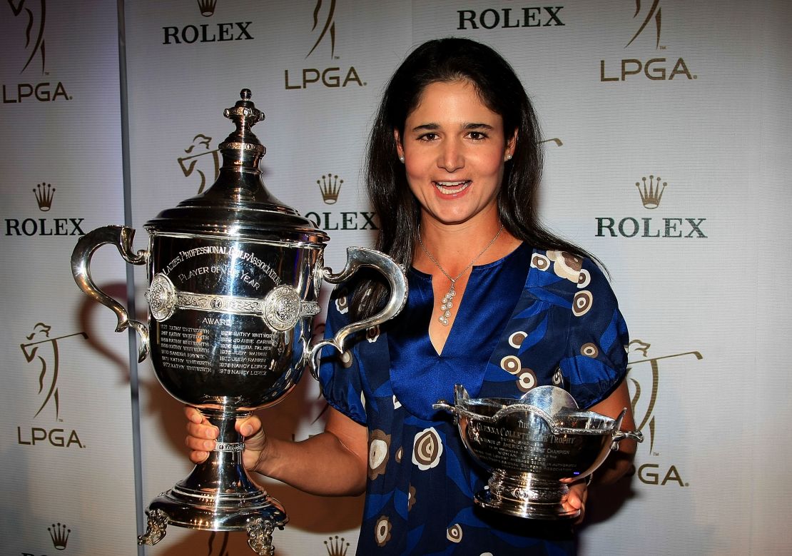Ochoa, pictured in 2008, was a serial winner on the LPGA Tour.