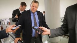 WASHINGTON, DC - JULY 31:  Sen. Jon Tester (D-MT) talks to reporters as he heads to the U.S. Capitol for a vote July 31, 2017 in Washington, DC. (Chip Somodevilla/Getty Images)