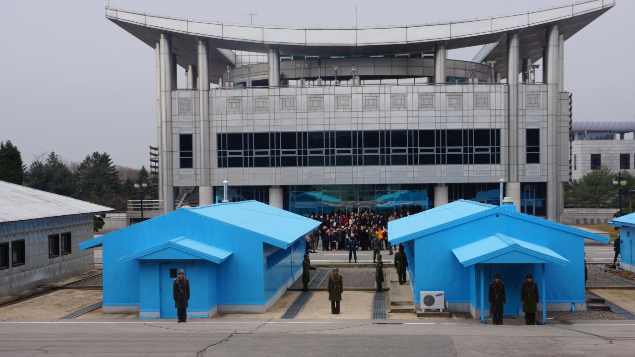 The Panmunjom Peace Village at the Korean Demilitarized Zone (DMZ). A letter addressed to US President Donald Trump from North Korean leader Kim Jong Un was handed over at the DMZ, a State Department official confirms.