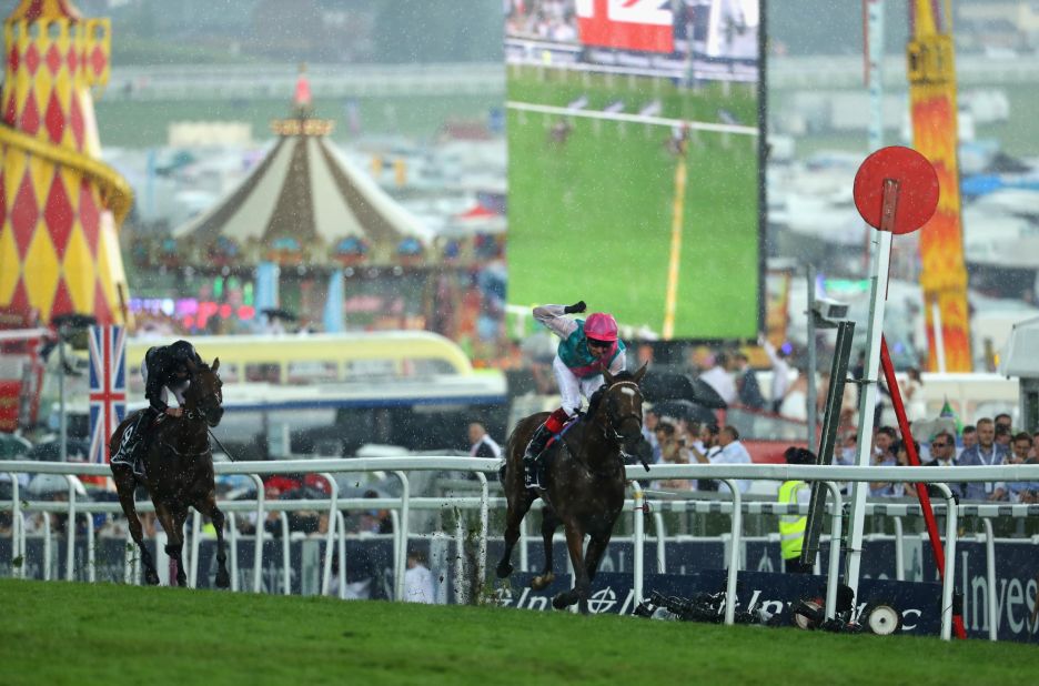The Oaks is the fillies' equivalent of The Derby, a mile-and-a-half test over the undulating Downs of Epsom, south of London. The Oaks comes on day one of the Derby Festival. Frankie Dettori rode Enable (pictured) to victory in a record time in 2017 to scupper O'Brien's quest to win all five Classics.