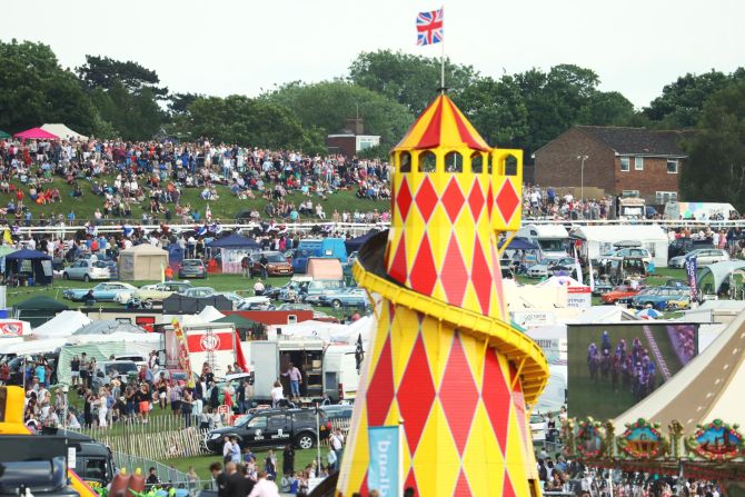 The area known as the Hill offers free spectating and multiple other attractions for Derby goers.