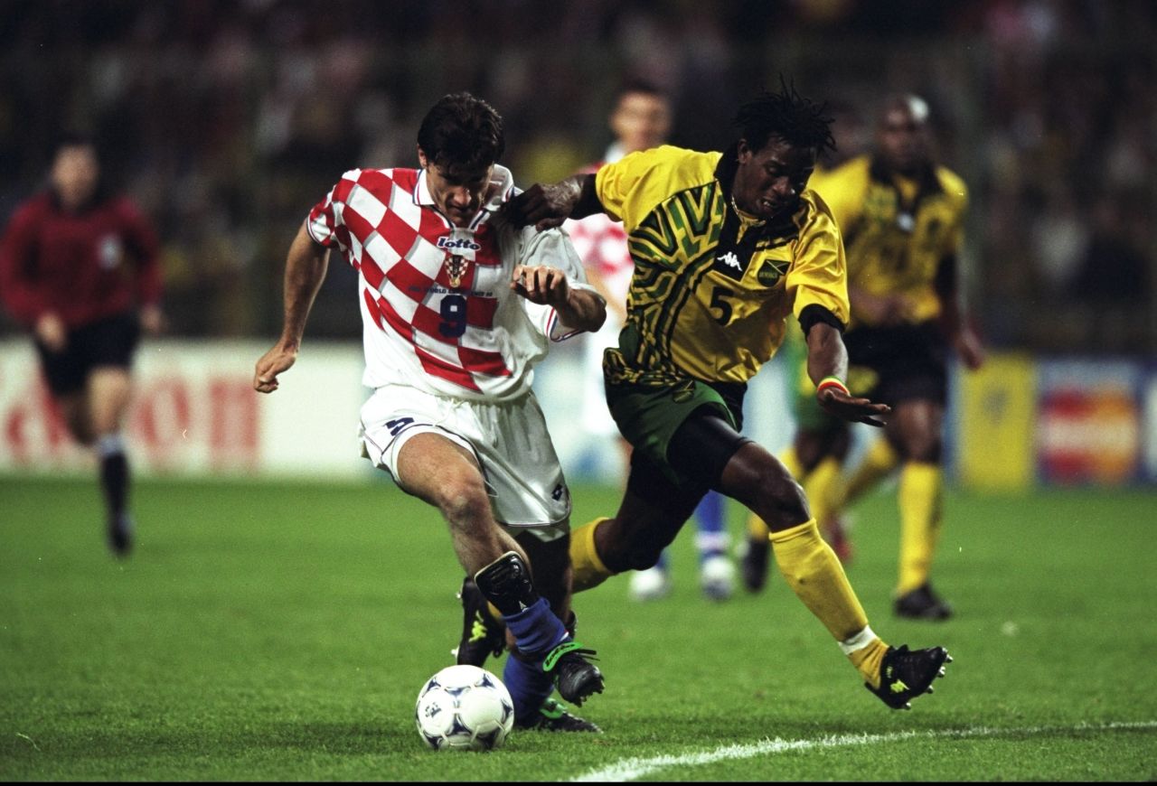 Croatia's red and white checkered kit from its first World Cup in 1998 will forever be remembered as the design in which Davor Suker earned the Golden Boot.