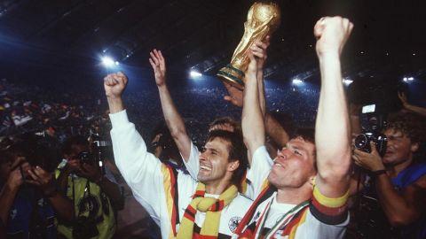 Germany won the 1990 World Cup against Argentina in the iconic kit.