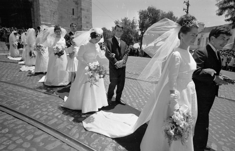 Wearing white shop on wedding day