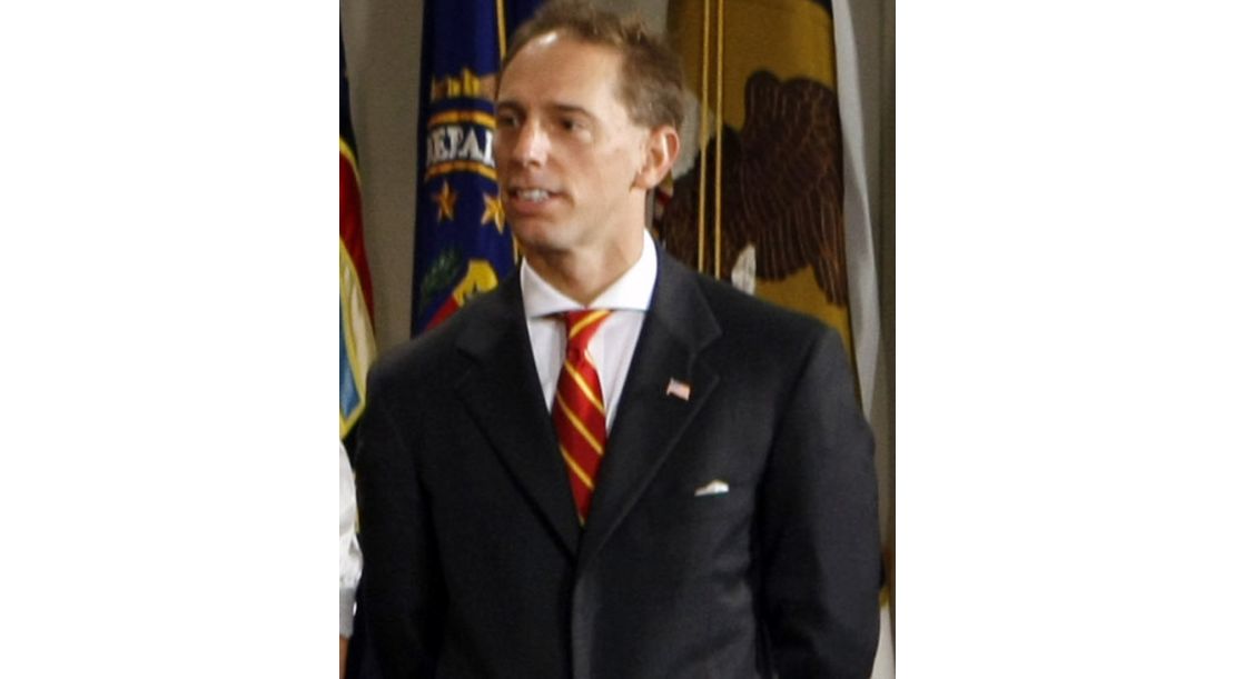 Marc Mukasey seen in 2007 at his father's, Michael Muasey's swearing in as Attorney General. 