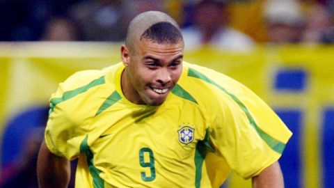 Brazil's forward, Ronaldo, donned the kit in 2002 -- as well as an unforgettable bad haircut.