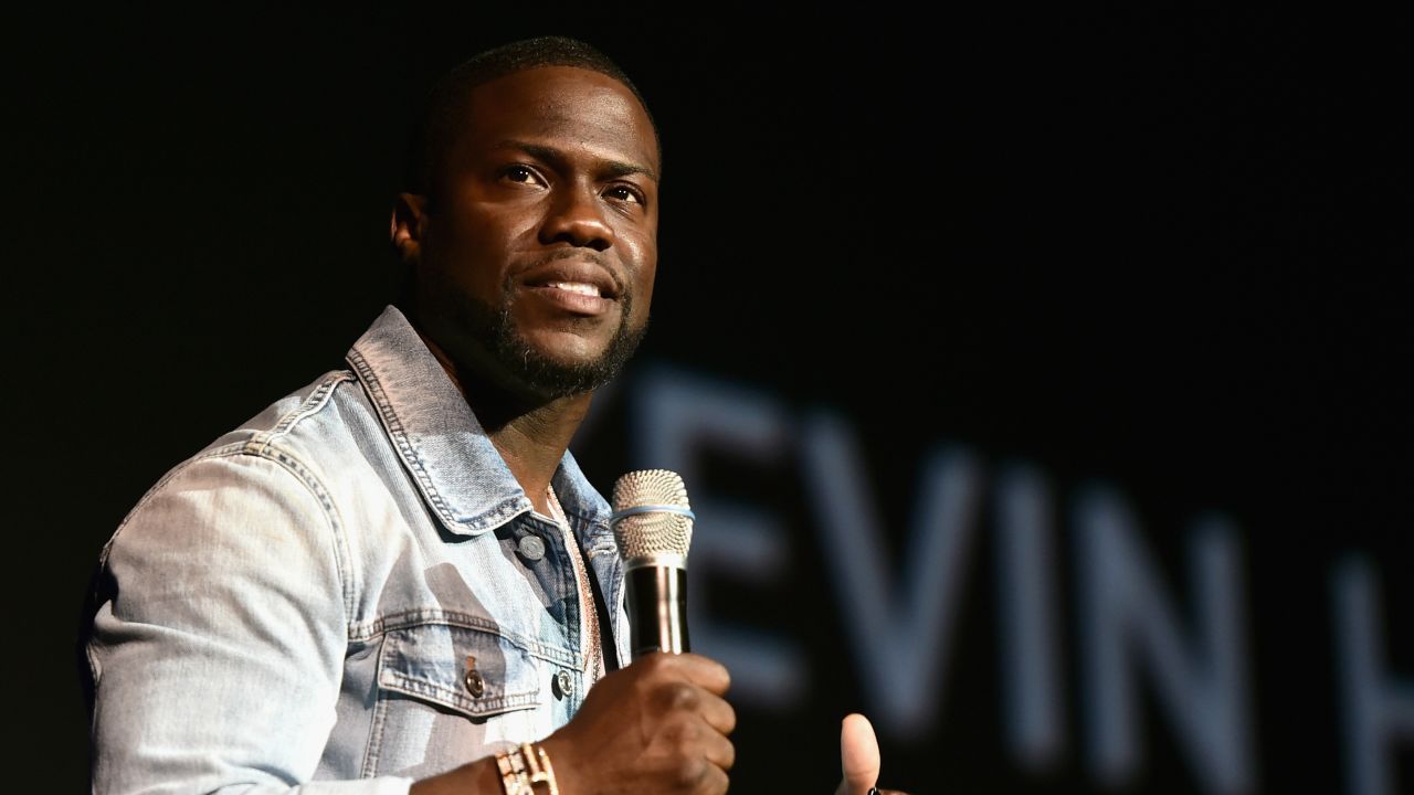 LAS VEGAS, NV - APRIL 13:  Actor Kevin Hart speaks onstage during CinemaCon 2016 as Universal Pictures Invites You to an Exclusive Product Presentation Highlighting its Summer of 2016 and Beyond at The Colosseum at Caesars Palace during CinemaCon, the official convention of the National Association of Theatre Owners, on April 13, 2016 in Las Vegas, Nevada.  (Photo by Alberto E. Rodriguez/Getty Images for CinemaCon)