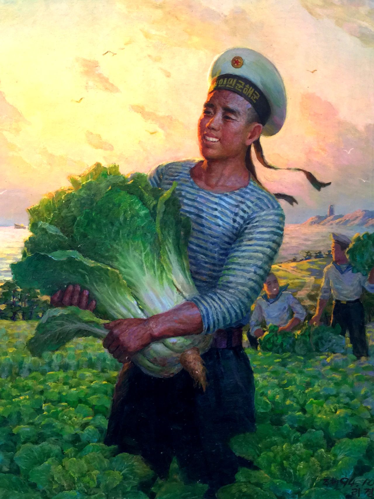 Cecioni sells works from Mansudae for $300 to $7,000.