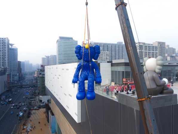 This week, KAWS' "SEEING/WATCHING" permanent installation will be unveiled at Changsha International  Finance Square (IFS), a new development in Hunan, China which includes a mall and office tower. 