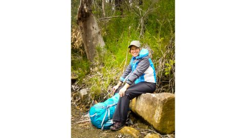 Mandy Johnson makes sure to cover up when she's bushwalking, gardening or at the beach. 