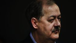 MORGANTOWN, WV - MARCH 01:  Republican candidate for U.S. Senate Don Blankenship speaks at a town hall meeting at West Virginia University on March 1, 2018 in Morgantown, West Virginia. Blankenship is the former chief executive of the Massey Energy Company where an explosion in the Upper Big Branch coal mine killed 29 men in 2010.  Blankenship, a controversial candidate in central Appalachia coal country, served a one-year sentence for conspiracy to violate mine safety laws and has continued to blame the government for the accident despite investigators findings.  (Photo by Spencer Platt/Getty Images)