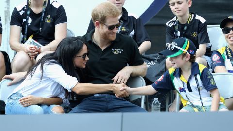 Harry and Meghan made their first public appearance together at the Invictus Games in Canada last year. 