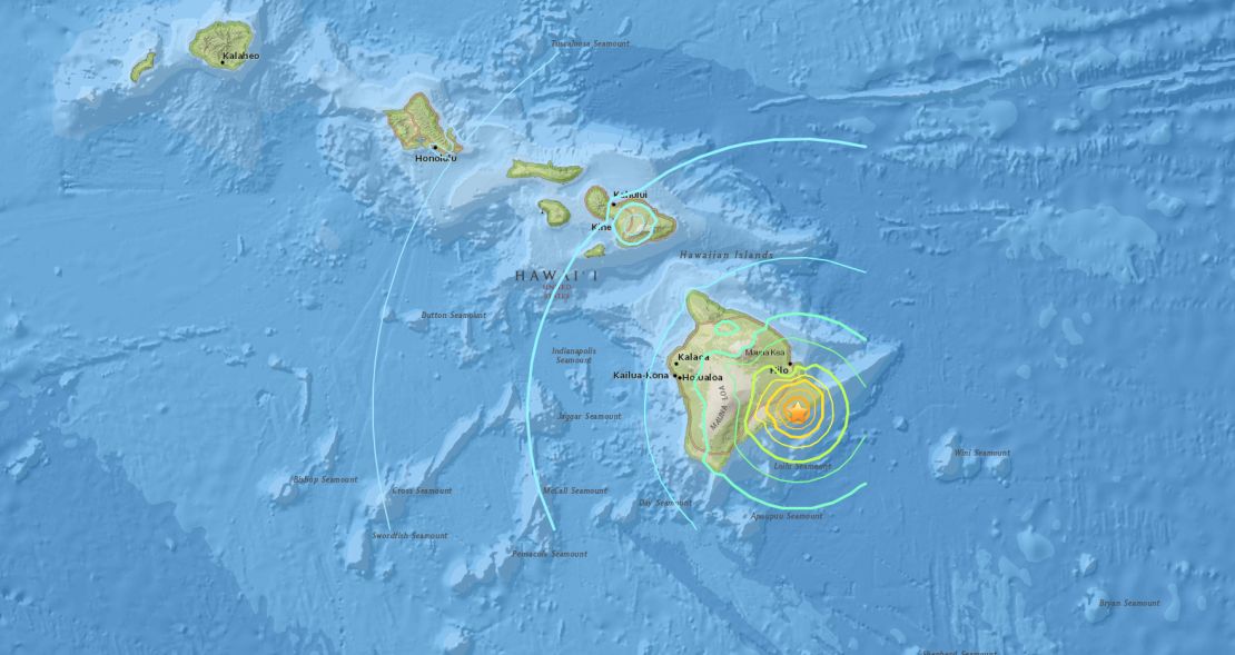 A large earthquake struck Hawaii's Big Island on Friday.