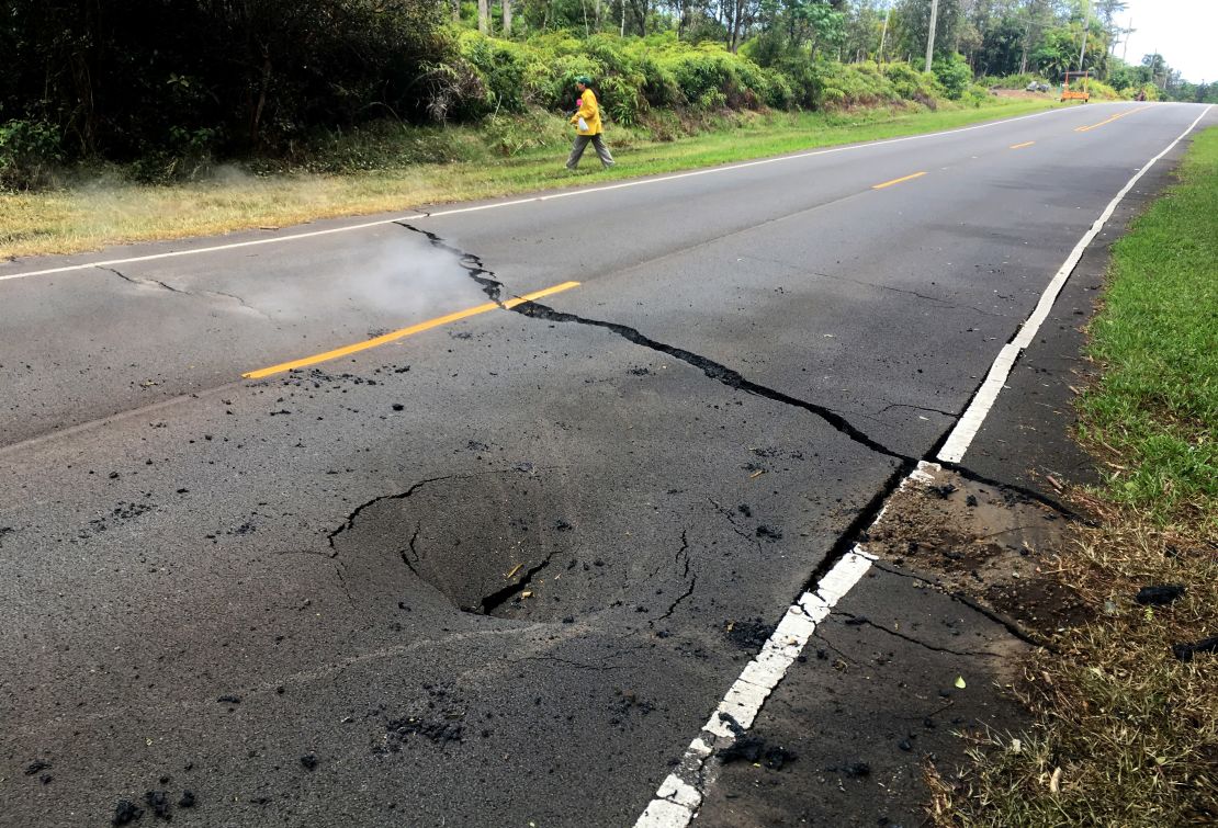 The ground in the rift zone is often cracked open.