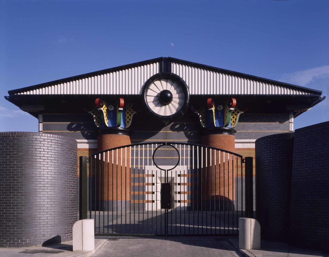 John Outram's Storm Water Pumping Station, in the Isle of Dogs, London. 