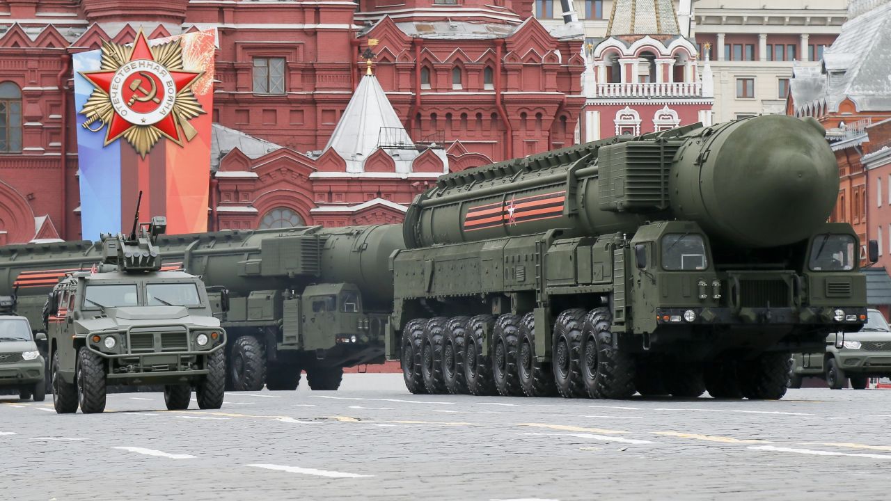 russia parade rehearsal Yars ballistic missiles