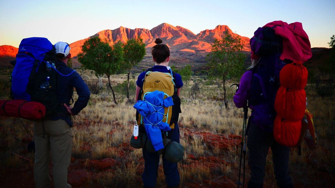 Participants of the annual Larapinta Extreme Walk trek more than 200 kilometers in 11 days.