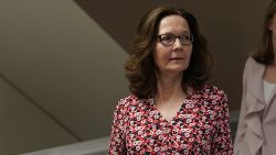 WASHINGTON, DC - MAY 07: Gina Haspel, nominee to be director of the CIA, visits the Hart Senate Office Building for meetings with senators May 7, 2018 on Capitol Hill in Washington, DC.