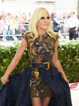 Fashion icon Donatella Versace is co-chairing this year's event with Anna Wintour, Rihanna and Amal Clooney. <br />