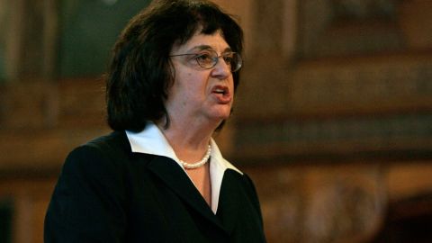 Solicitor General Barbara Underwood argues before the Court of Appeals in Albany, New York, in 2008.