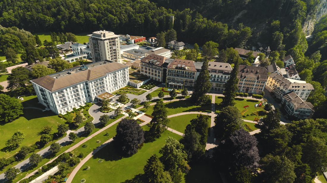<strong>Grand Resort Bad Ragaz, Switzerland: </strong>A Leading Hotel of the World, this luxury resort is comprised of two five-star hotels, the Mediterranean-inspired Grand Hotel Hof Ragaz and the opulent Grand Hotel Quellenhof.