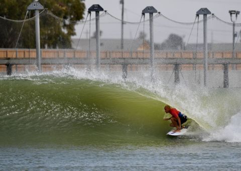 Surfing legend Kelly Slater has pioneered a revolutionary new artificial wave in Lemoore, central California -- 100 miles from the coast. 