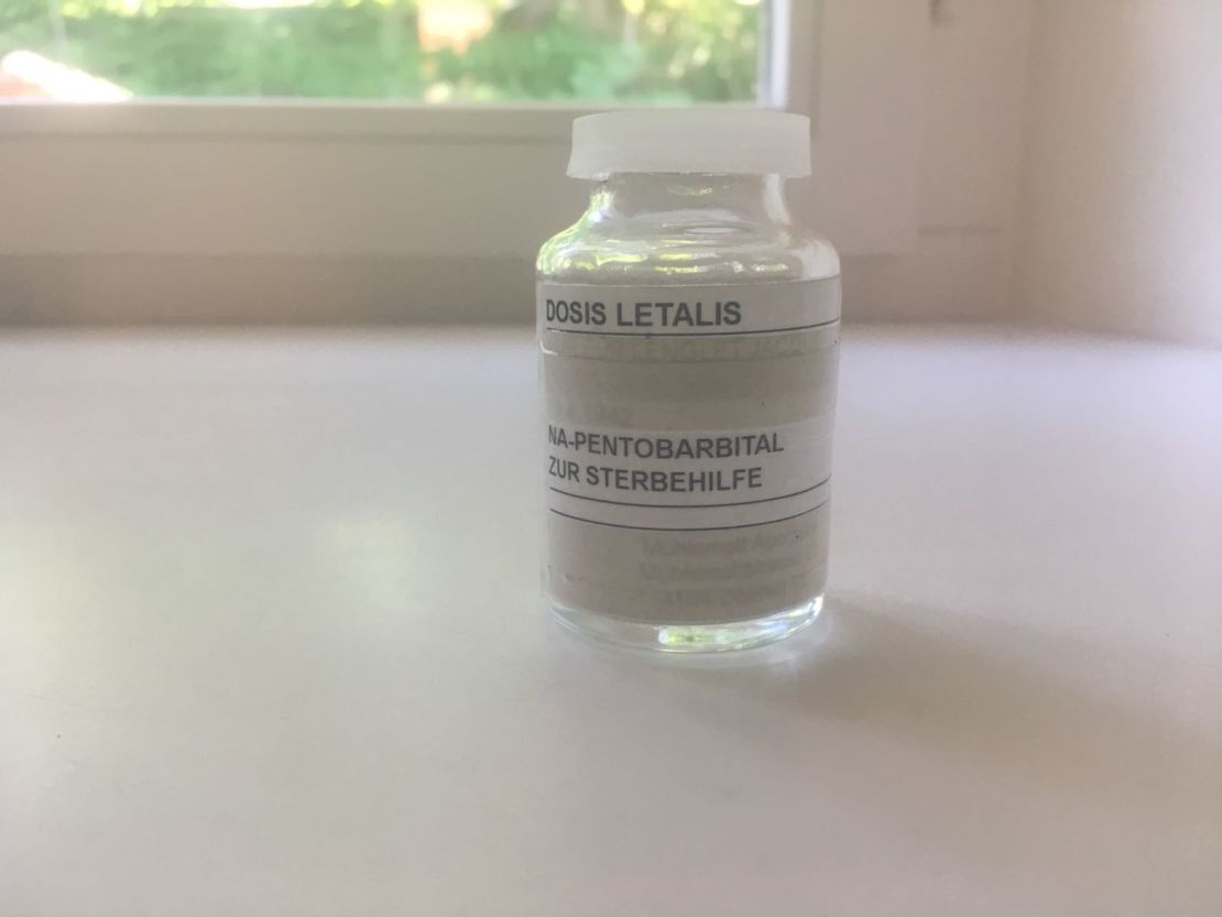 The lethal drugs Goodall will administer.