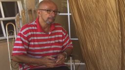 Don Gregorio says he feels hopeless and has had suicidal thoughts. He's been isolated since Hurricane Maria struck Puerto Rico last September. (Sarah Varney/KHN)