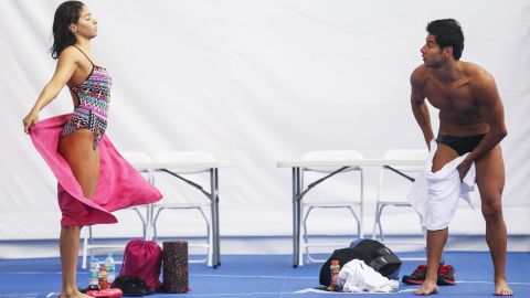 Mardini and fellow Syrian refugee Olympic swimmer Rami Anis.