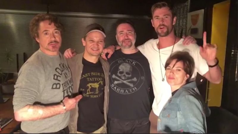 Avengers Five of the actors got matching tattoos  see exclusive images   EWcom