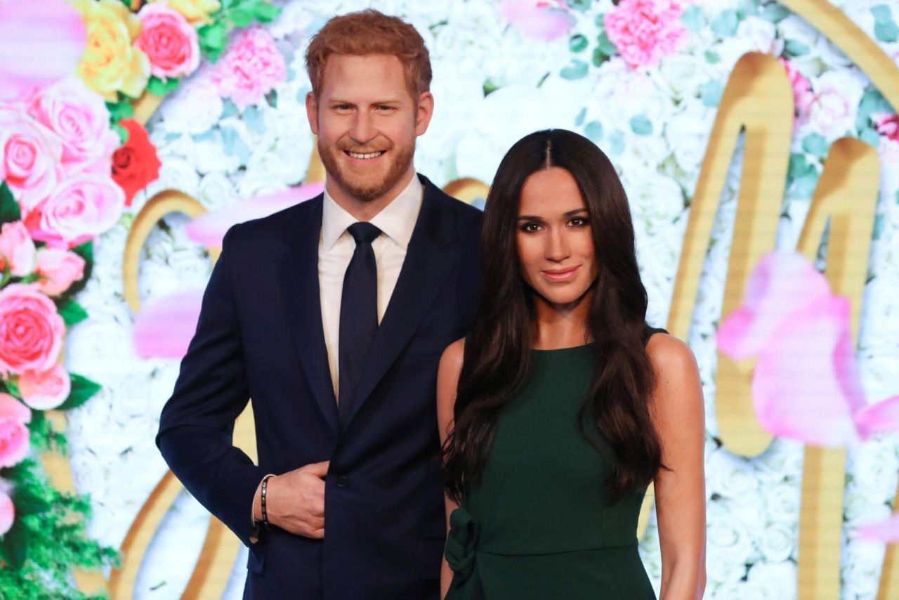 Wax figures of Harry and Meghan were unveiled at Madame Tussauds in central London on May 9, 2018.  
