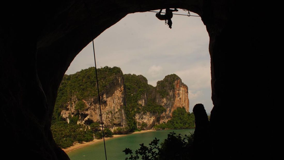 <strong>Not just for the pros: </strong>"We have routes for all levels," owner Satarpon Dindang tells CNN Travel.<br />"Due to this and the amazing views I think this makes Railay one of the top locations in the world for climbing."