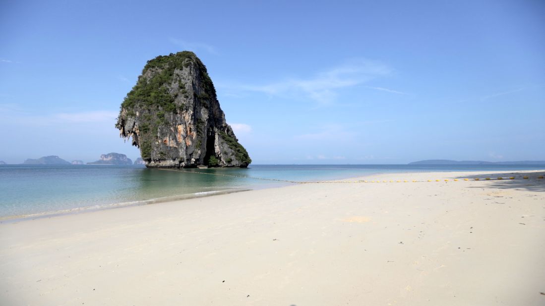 <strong>Phra Nang Beach: </strong>To have this beach to yourself, you've have to visit well before the day trippers arrive mid-morning. This shot was snapped at about 7 a.m.