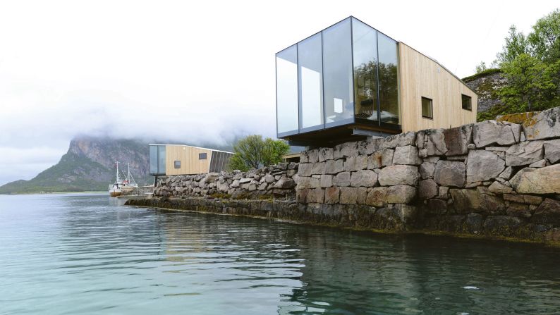 <strong>Manshausen, Steigen, Norway: </strong>The Northern Lights can often be seen dancing across the water in this gorgeous Scandinavian spot