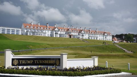 A general view of the Trump Turnberry hotel and golf resort in Turnberry, Scotland.