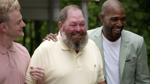 Tom Jackson, center, appears on the first season of 'Queer Eye,' which was filmed in Georgia.