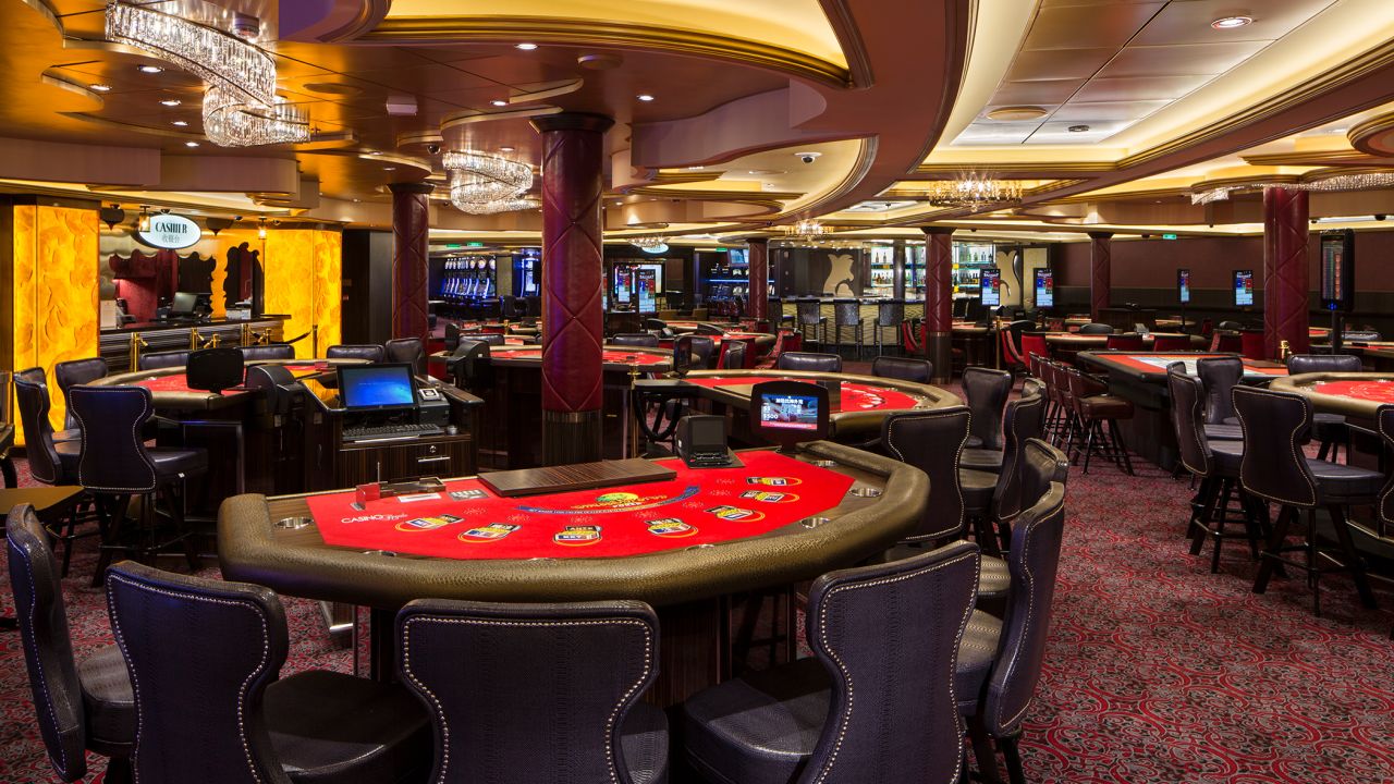 <strong>9. Ovation of the Seas:</strong> Guests can try their luck at Casino Royale, which boasts state-of-the-art poker machines, on the third ship in the Quantum class.