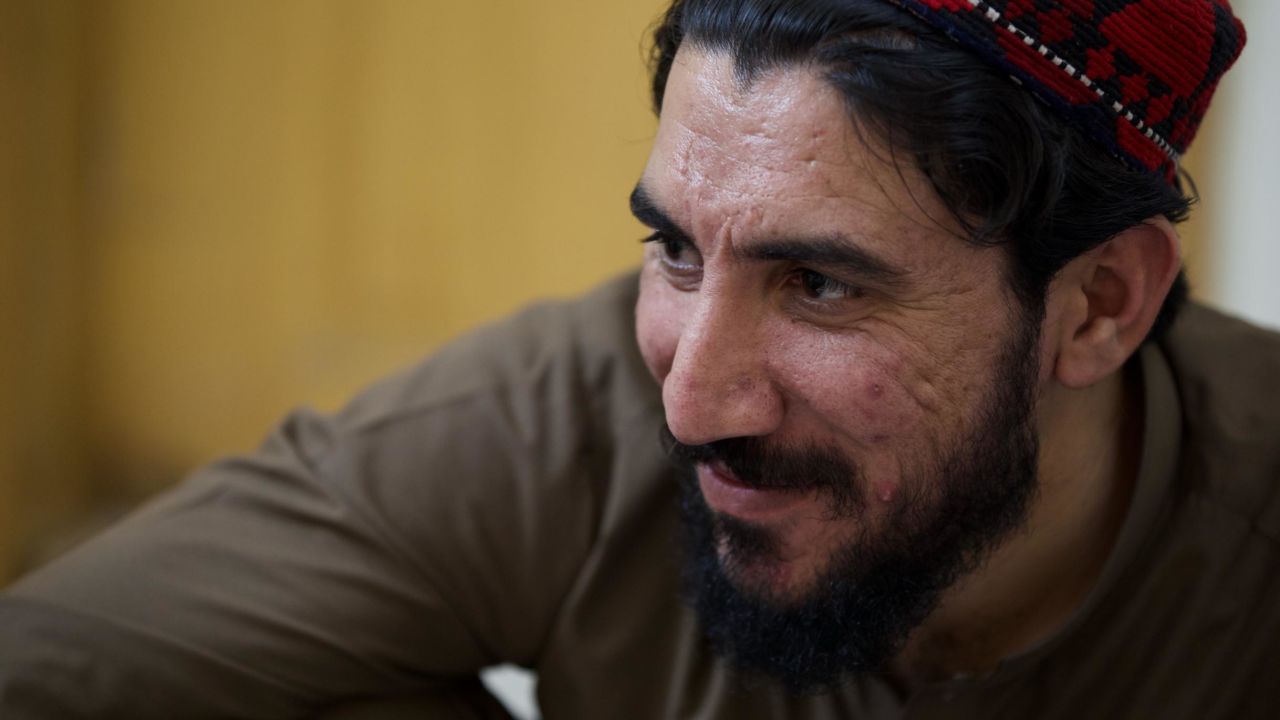 Activist Manzoor Pashteen, seen during a CNN interview in May 2018. 