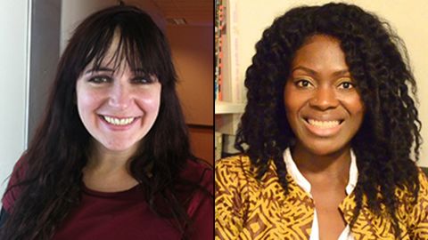 Sarah Braasch, left, and Lolade Siyonbola