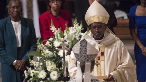Curry is seen at his installation ceremony at National Cathedral in Washington on November 1, 2015.
