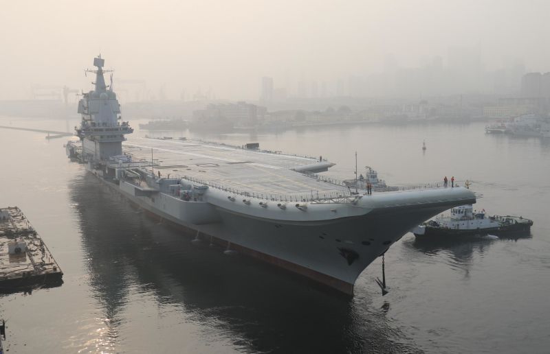 China's second aircraft carrier sets sail